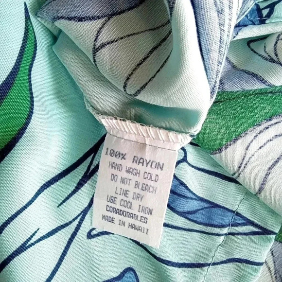 Cora Spearman Hawaiian Camp Shirt Mens M Button Up Tropical Vacation - Picture 9 of 9